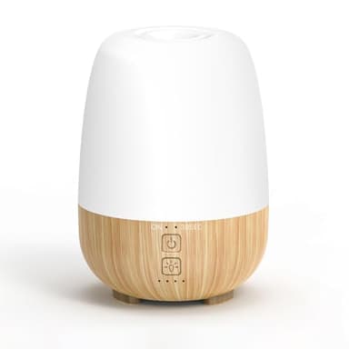 SEEDSEEL Diffuseur d'huiles essentielles sans fil 150 ml, batterie rechargeable 6000 mAh, 7 heures d'autonomie, 7 lumières LED changeantes, aromathérapie portable