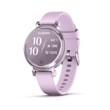 Garmin Lily 2 - Petite Montre connectée et élégante - Lilac avec Bracelet Silicone Lilas - Cadran 35 mm