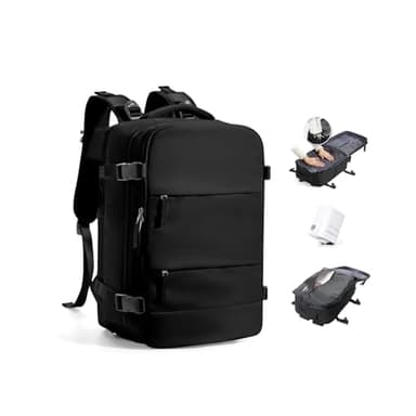 BJLFS Sac à dos Sous Vide Avec Pompe Bagage Cabine 40×30×20 Ryanair Wizzair Femme Bagage à Main Easyjet 45×36×20 Sac à Dos Compression Sous Vide Ryanair Sac pour Ordinateur Portable 14 Pouces