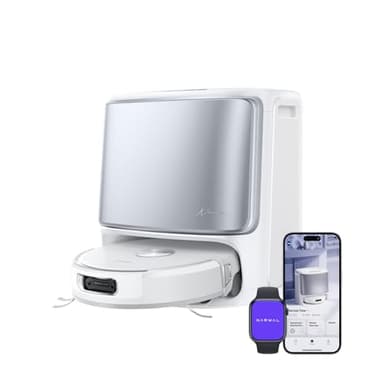 Narwal Flow Aspirateur Robot Laveur avec Station, 22 000 Pa, DualFlow Anti-Enchevêtrement Poil Animaux, Systeme de Lavage FlowWash, Eau Chaude 45-80°C, Nettoyage et séchage Auto de la serpilliere