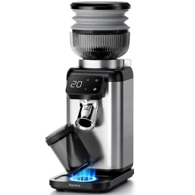 Neretva Moulin à Café Électrique, Professionnel Meules Coniques Moulin à Café avec 40 Réglages Broyeur cafe grain Uniformité & Anti Statique & Résidus pour Espresso/French Press/Filtre a Cafe/Moka