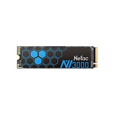 Netac SSD NVMe 250GB M.2 2280 - SSD Interne Disque Dur PCIE 3.0 ×4 3300 MB/S pour Desktop, Laptop, 3D Nand Noir - NV3000 Dissipation Efficace de la Chaleur