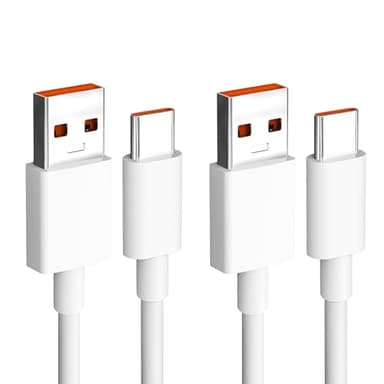 2 PCS USB C Cable Type C, 120W Câble USB C Charge Rapide Turbo, Compatible avec 90W/66W, pour mi 13/14/12T/11T Pro/11 Lite/10T/10, pour Note 14/13/12/11S/11/13 Pro/8/9 Pro/9T, POCO X6/X5/C65/M5