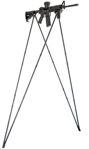 4 STABLE STICKS - Modèle Essential Black - Canne de Pirsch et de tir à Longue Distance - Stabilité optimale - Démontable - pour Tirs Debout Uniquement - Légère Et Résistante - Noir Effet Carbon