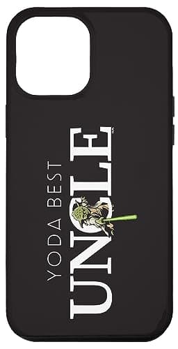 Coque pour iPhone 14 Pro Max Star Wars Yoda Meilleur oncle Sabre laser Cadeau pour la famille