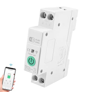 Oblinple WiFi Disjoncteur Interrupteur Connecté avec Commande Vocale Minuterie Interrupteur à Télécommande Compatible avec TUYA/Smart Life APP Alexa Google Assistant pour Smart Home