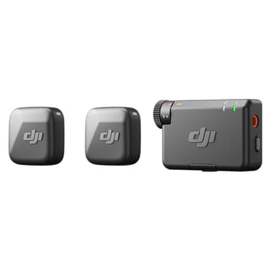 DJI Mic Mini (2 TX + 1 RX), Audio Riche en détails, Microphone Cravate sans Fil pour caméra/Android, vlog à 2 Personnes, Production en équipe