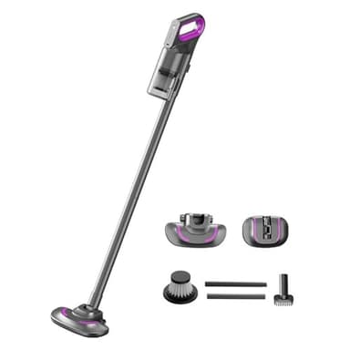 Cordless Vacuum Cleaner, Wireless Handheld Car Vacuum Cleaner, 3 Suction Modes, Rechargeable Stick Vacuum for Hardwood Floor, Carpets, Pet Hair, Car, Office & Home Cleaning