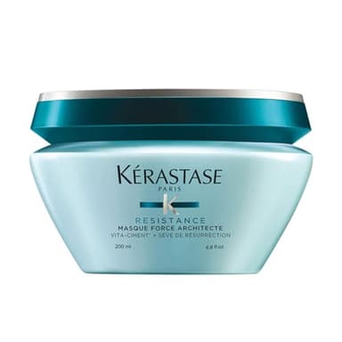 KERASTASE Résistance - Masque Force Architecte - Reconstruit la Fibre Capillaire Endommagée - Protège de la Casse - Démêle les Cheveux - Pour Cheveux Abimés, Cassants, Fourchus - 200 ml