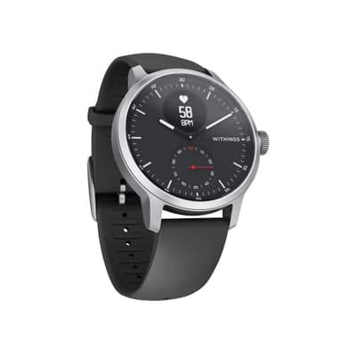 Withings Scanwatch - Montre Connectée Hybride avec ECG, Fréquence Cardiaque, SPO2 et Suivi du Sommeil, Smartwatch Sport, Podometre, avec Chargeur