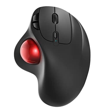 Nulea M501 Souris Trackball sans Fil, Souris Ergonomique Rechargeable, Suivi précis et Fluide, Connexion à 3 appareils (Bluetooth ou 2.4G), Compatible pour PC, Ordinateur Portable, Mac, Windows.
