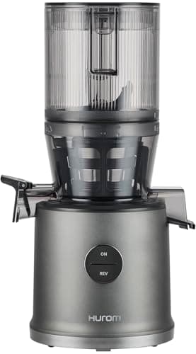 Hurom H80-ST Extracteur de Jus à Froid | Slow Juicer pour Fruits & Légumes | Capacité 2,2L | Extraction Automatique | Sans BPA | 200W | Garantie 15 Ans | (Gris titane mat)