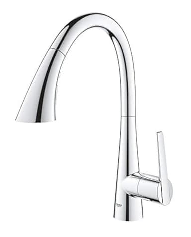 GROHE Mitigeur Monocommande de Cuisine Zedra, Douchette Extractible 3 Jets, Chrome, 32294002 (Import Allemagne)