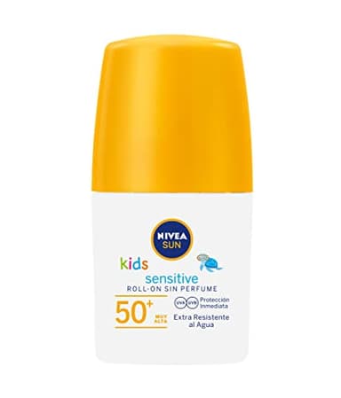 NIVEA Sun Kids Sensitive Crème solaire SPF 50+ Crème solaire pratique pour peaux sensibles des enfants 50 ml