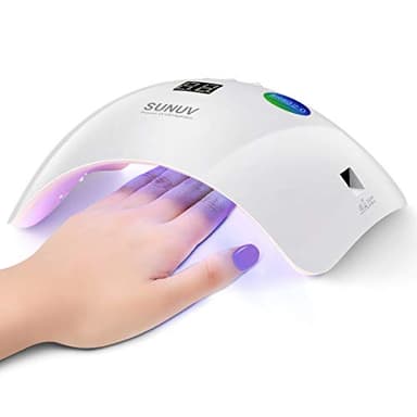 SUNUV Lampe Sèche Ongles UV LED, Séchoirs à ongles et lampes UV Professionnel Automatique, 3 Minuteries 30s/60s/99s, Grand LCD Écran, Séchage Rapide pour Vernis Semi Permanent, Gel et Vernis