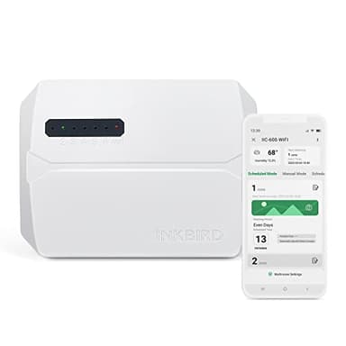 Inkbird Programmateur Arrosage WiFi 6 Voies, Minuterie Irrigation Intelligent Contrôleur Arrosage Automatique pour Jardin avec Contrôle APP et Réglage Saisonnier