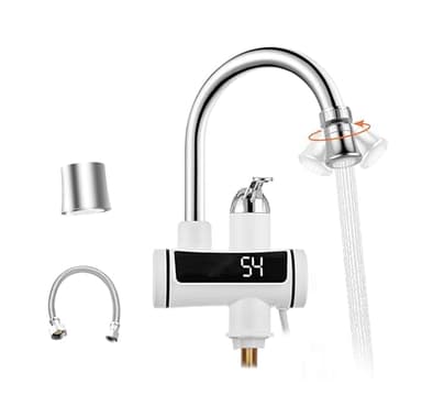 HOGART Robinet Chauffant Électrique Сhauffe-Eau 230 V pour Cuisine, Jardin, Salle de bain, Caravane, Camping, Smart Heater, Chauffage Instantané
