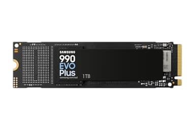 Samsung SSD Interne 990 EVO Plus, NVMe 2.0 PCIe 4.0 x 4 / 5.0x2, 1 To, Vitesse de lecture jusqu'à 7250 Mo/s, Idéal pour le gaming et la bureautique, MZ-V9S1T0BW