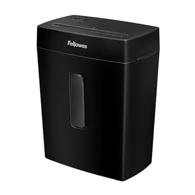 Fellowes Destructeur de documents FS-8C, destructeur de papier avec agrafes, carte de crédit, coupe croisée, corbeille 15L, 8 feuilles, usage individuel, télétravail, noir, 5013801, exclusivité Amazon
