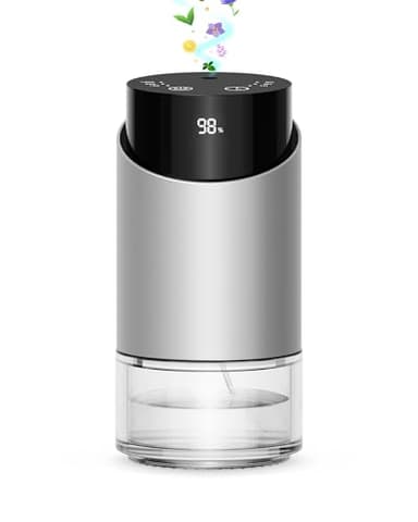 Diffuseur huiles essentielles sans Fil, Diffuseur huiles essentielles pour la Maison Grand Espace, Voiture, Bureau, Accueil, 4 minuteurs et 3 Niveaux de Brouillard, Capacité 100ml