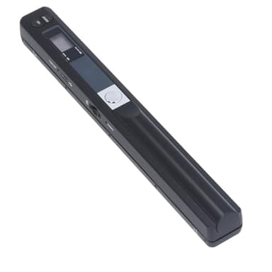 Lazmin112 Scanner de Documents Portable avec Baguette de Scanner Portable 900 DPI Haute Résolution A4 Couleur Photo Format PDF/JPG USB 2.0 avec Prise en Charge de la Carte SD 32 Go pour Le (Black)