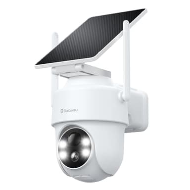 GALAYOU Camera Surveillance WiFi Exterieure sans Fil Batterie - Panneau Solaire, 2K Camera Solaire Exterieur 2,4GHz, Alerte Instantané PIR, Compatible avec Alexa, Vision Nocturne, Audio Bidirectionnel