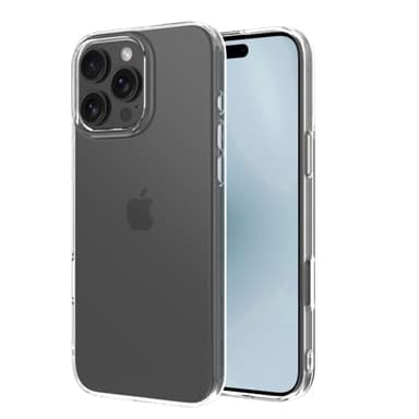 Captor Coque Transparente pour Apple iPhone 16 Pro Max, Coque TPU en Silicone Souple et Mince, Protection avec Bord surélevé pour écran et Appareil Photo (Bords surélevés)
