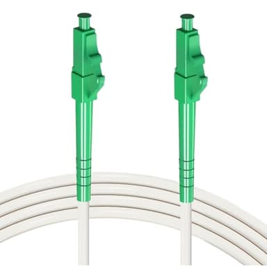 Dewlawn 10m Câble Fibre Optique LC vers LC Jarretière Simplex Monomode OS2 9/125µm LSZH Blanc Rallonge Fibre Optique pour Freebox Box Internet Routeur FTTH FTTB FTTx