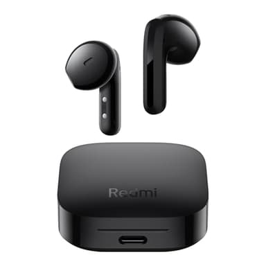 XIAOMI Redmi Buds 6 Active - Casque sans Fil Bluetooth, ecouteurs Bluetooth Demi-oreillette, Conducteurs 14.2mm, Réduction du Bruit par Double Micro, Jusqu'à 6h+30h, 5 EQ, IPX4, Noir