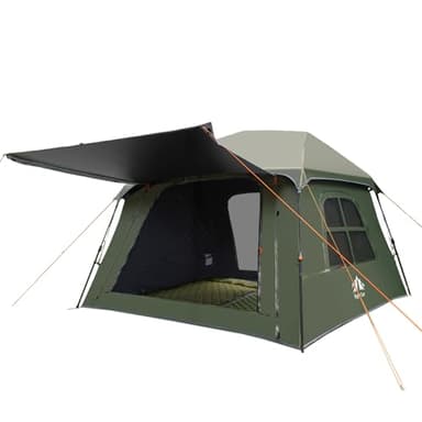 Night Cat 4 Personnes Camping Tente: Pop up Imperméable Tente Occultante Automatique étanche pour Randonnée en Plein Air