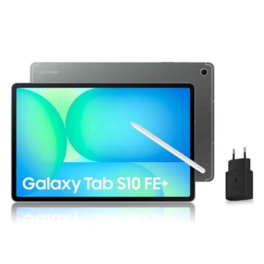 Samsung Galaxy Tab S10 FE+, Tablette Android WIFI 13.1" 256 Go, S Pen inclus, Certification IP68, Gris Anthracite, Chargeur Secteur Rapide 25W Inclus, Version FR