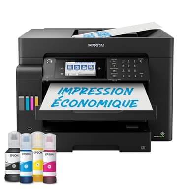 Imprimante multifonction A3+ EcoTank ET-16600 avec Wi-Fi, réservoirs d’encre et fax