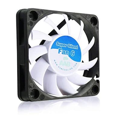 AABCOOLING Super Silent Fan 6-60mm Ventilateur pour Boîtier et Imprimante 3D Silencieux et Efficace avec 4 Pads Anti Vibrations, 12V, Ventilation PC, 6cm, Ventilo PC, Fan PC 17,3 dB(A) 34 m3/h