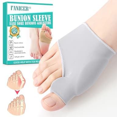 Nimisyra Orthèses Hallux Valgus, Chaussettes Valgus, Separateur Orteil Pour avec Silicone Coussinet, Convient pour Femmes Hommes, élastique et Doux Chaussettes Correctrices(37-43 M, Gris)