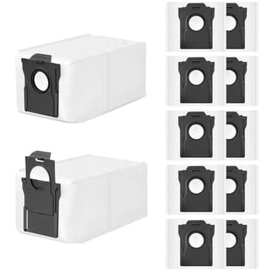 12 Sacs à poussière pour Dreame L10s Pro Ultra Heat/L10s Ultra Gen 2/L10s&L50 Pro Ultra/L40 Ultra&Ultra AE/X30 Ultra/X40&X50 Ultra Complete/X40&X50 Master/Mova E30&Z50&V50 Ultra de Rechange aspirateur