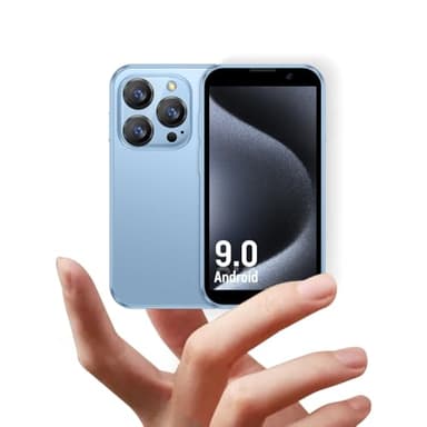 JoyZap Mini Smartphone XS18pro débloqué, écran 3.0 », Batterie 900mAh, boîtier Ultra Fin, Appareil Photo 5MP, Meilleur Cadeau pour Les Enfants (Bleu)