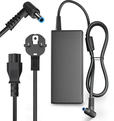 Chargeur pour HP Ordinateur Portable 65W, 19.5V 3.33A pour HP Pavilion x360 11 13 14 15 17, Elitebook 840 850 G5, ProBook 450 G8 G9 640 650 G5, Zbook 14u G4, Envy Smart Adaptateur Secteur