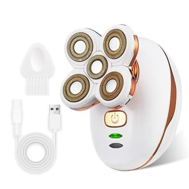 Rasoirs électriques pour femme, tondeuse rechargeable avec tête amovible, rasoirs imperméables pour jambes, visage, lèvres, corps, tondeuse bikini sans fil pour femme