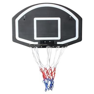 FUNJEPE Panier de basket-ball mural, panneau arrière 72,4 x 45,7 cm, polyéthylène incassable, filet résistant, porte murale intérieur/extérieur