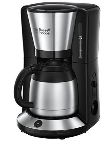Russell Hobbs Cafetière filtre [Technologie WhirlTech pour extraction & arôme optimaux] Adventure (8 tasses, verseuse Isotherme 1L, Auto Off, antigoutte, 1100W) Machine à café 24020-56