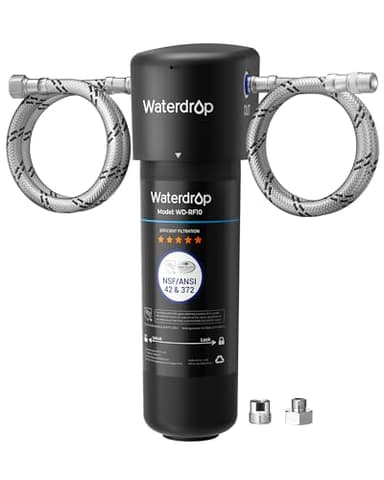 Waterdrop 10UA Système de Filtre à Eau Sous Évier, 30.000 Litres Système de Filtration d'Eau de Grande Capacité, Certifié NSF/ANSI 42, Réduit 99,99% le Plomb, le Chlore, le Mauvais Goût