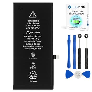 ELLENNE - Batterie pour Apple iPhone 11 de 3110 mAh avec kit tournevis inclus
