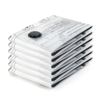 GRIFEMA Sacs de Rangement Sous Vide 6 Pièces (70x50 cm) Réutilisables - Gain de Place Maximal pour Literie, Couettes, Couvertures et Voyage - GH83-5