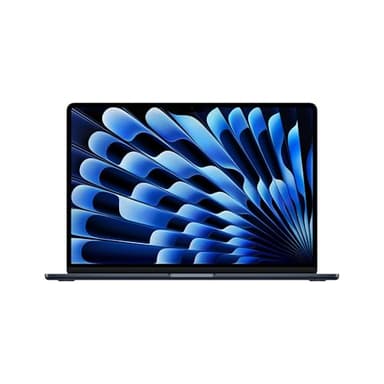 Apple MacBook Air 15 Pouces Portable avec Puce M5 : Conçu pour l’IA, Écran Liquid Retina 15,3 Pouces, Mémoire unifiée 16 Go, SSD 512 Go, Caméra Center Stage 12 MP, Touch ID, Wi-FI 7 ; Minuit