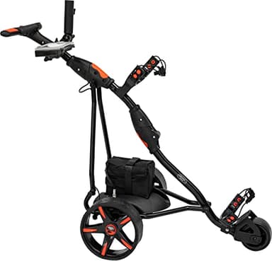 BeeGon Golf Chariot de golf électrique GT-S500T Pro Black-Red avec batterie au plomb 33 Ah