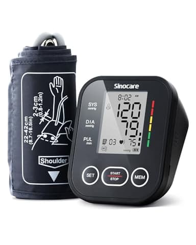 Tensiomètre Bras électronique - Grand Écran LCD - Alimentation Double - Taille de Brassard Réglable - Mémoire de 2 * 99, Tensiometre bras avec Fonction de Détection Battements Irréguliers (Noir)