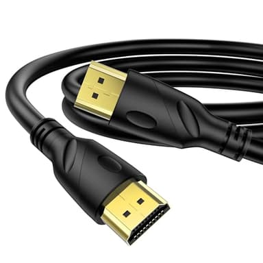 Jorenca 8K/4K câble HDMI 1m(HDMI 2.1,8k@60hz,48gbps&4k@120hz,18gbps) ultra rapide plaqué connecteur,retour Audio Ethernet,vidéo 8K/4k,Full hd1080p,3D-compatible HDTV,Blu-Ray,PC,Xbox, PS3/4/5/9,etc