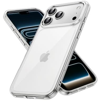 JETech Coque pour iPhone 17 Pro Max 6,9 Pouces, Étui Housse Anti-Jaunissement Antichoc Bumper, Arrière Transparente Anti-Rayures (Transparente)