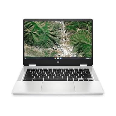 HP Chromebook Ordinateur Portable Convertible 14" FHD IPS, PC Portable (Intel Pentium N5030, RAM 8 Go, eMMC 64 Go, Intel Graphic, Chrome OS), Laptop Argent, Clavier AZERTY