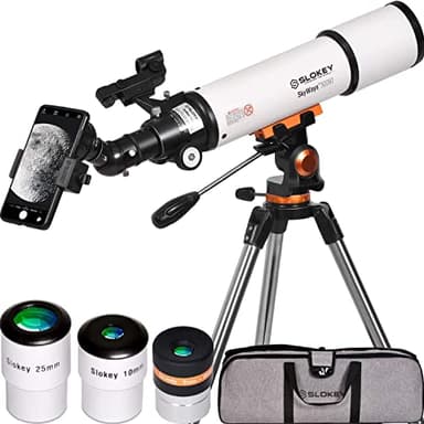Slokey Discover The World Télescope astronomique 20x-250x pour Adultes débutants - Facile à Monter et à Utiliser - Professionnel